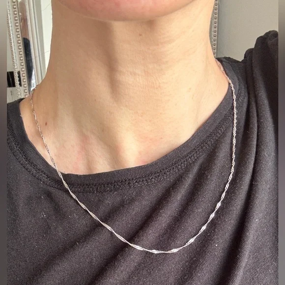 Disco Chain Necklace 925 Sterling Silver - Picture 3 of 7